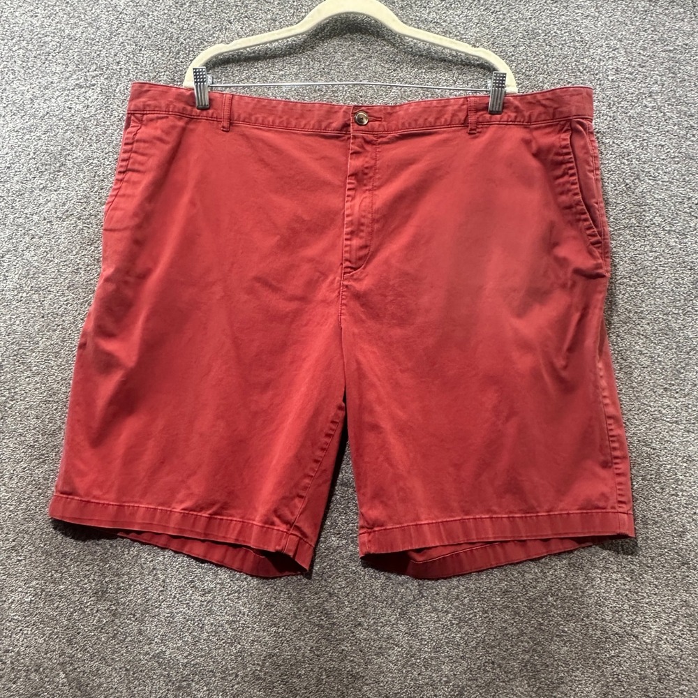 LL Bean‎ Washed Chino Shorts Women 24W Red Favorite Fit Cotton Casual Minimalist